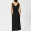 Focus - Seersucker Maxi Dress - AfendsW241809- Black-XS