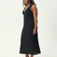 Focus - Seersucker Maxi Dress - AfendsW241809- Black-XS