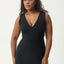 Focus - Seersucker Maxi Dress - AfendsW241809- Black-XS