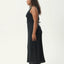 Focus - Seersucker Maxi Dress - AfendsW241809- Black-XS
