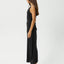 Focus - Seersucker Maxi Dress - AfendsW241809- Black-XS