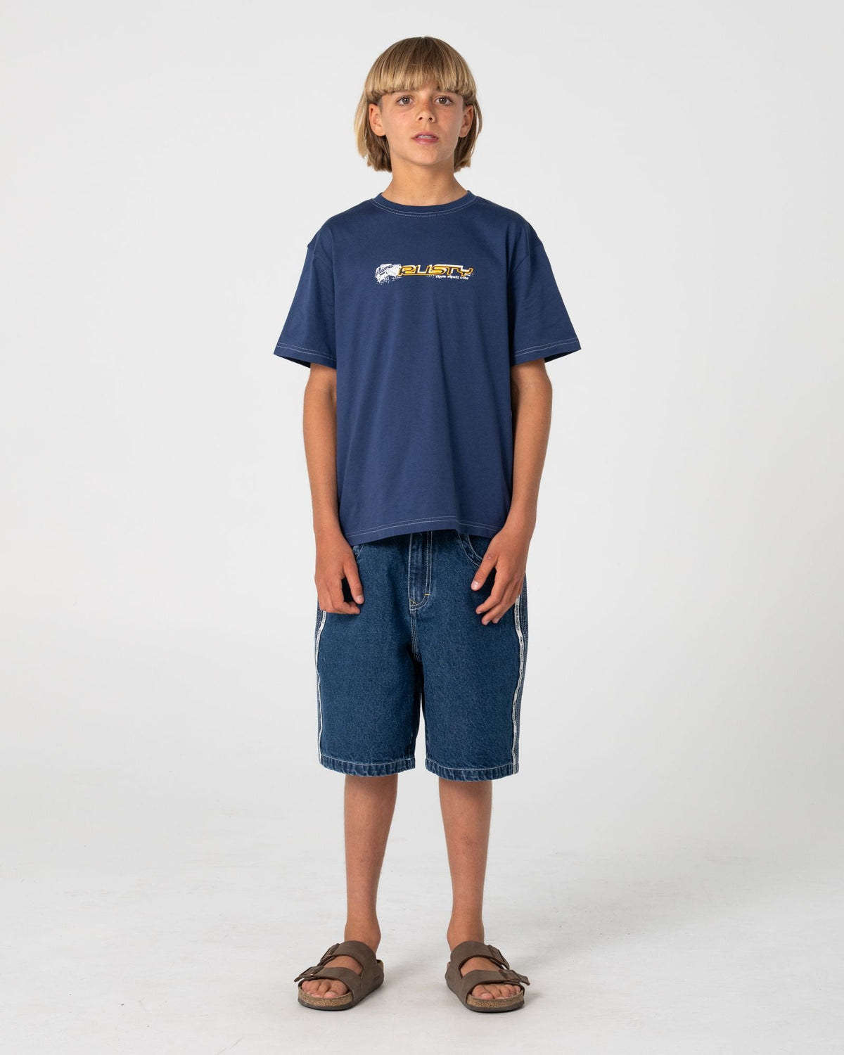 FOUR BY FOUR SHORT SLEEVE TEE BOYS -RustyTTB0848-DARK BLUE-6