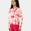 Free Spirit Floral Stack Front Sweater - SantaCruzSG125 - CR02 - Pink Coral Tie Dye - 10