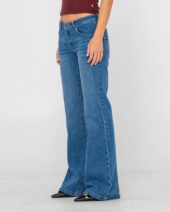 FREIDA FLARE LOW RISE JEANS - RustyPAL1495-BLASTED MIDDY BLUE-04