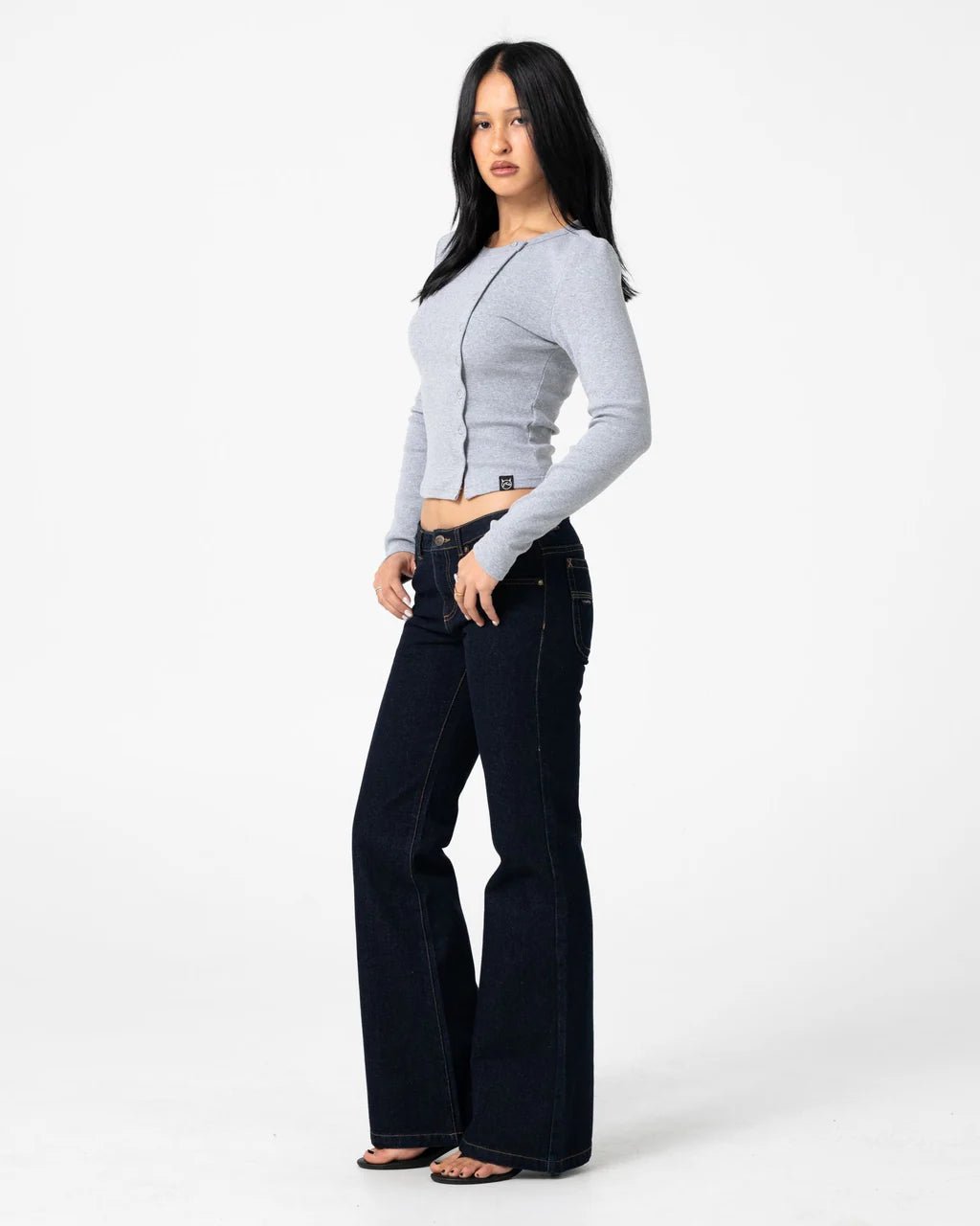 FREIDA FLARE LOW RISE JEANS - RustyPAL1495-RAW DAWG BLUE-14
