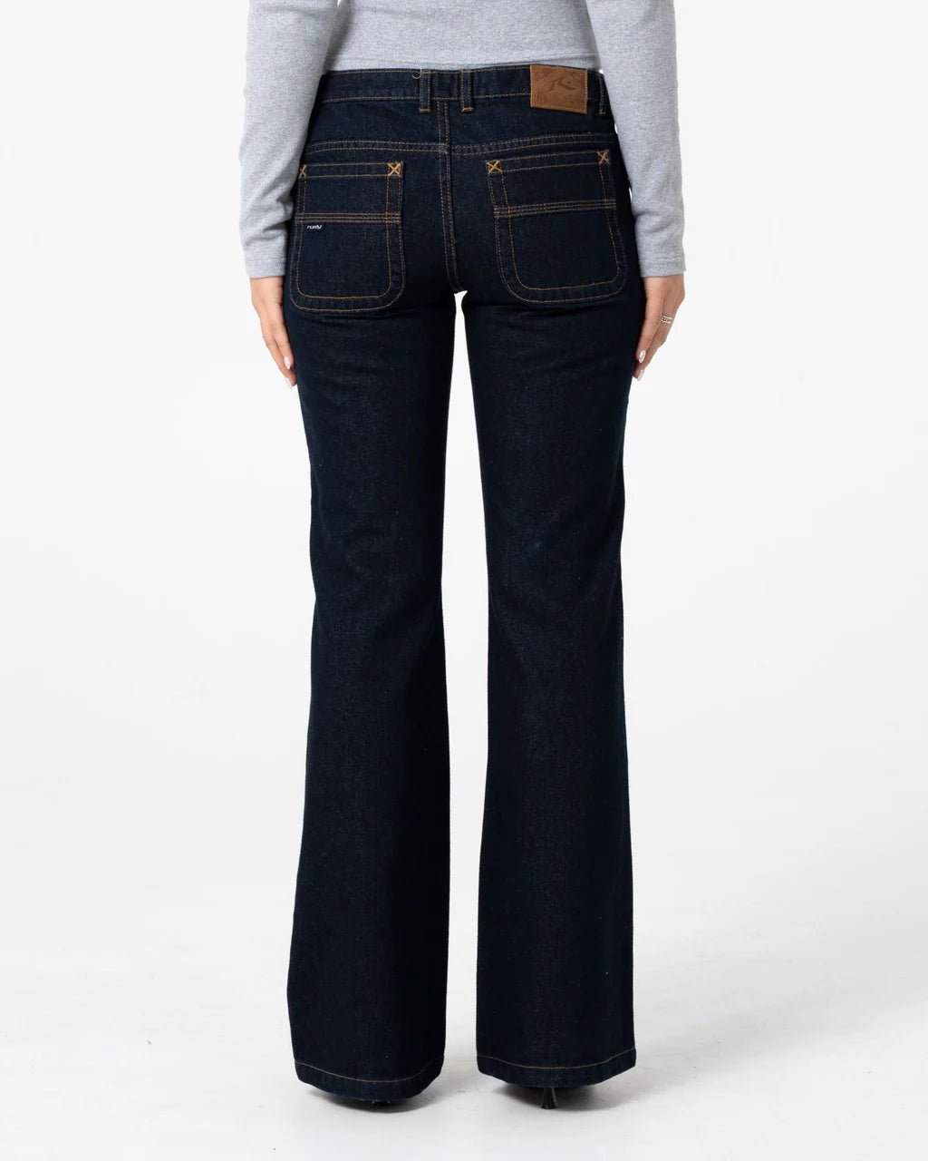 FREIDA FLARE LOW RISE JEANS - RustyPAL1495-RAW DAWG BLUE-14