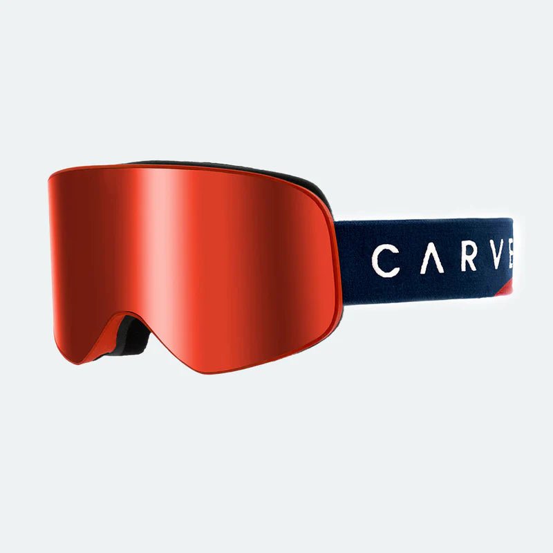 frother matt red - amber w.red mirror - Carve6220-20-Matt Red W/ Amber Red Mirror