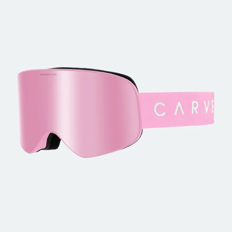 frother - s matt pink - rose w.pink mirror - Carve6210-14-Matt Pink W/ Rose Pink Mirror