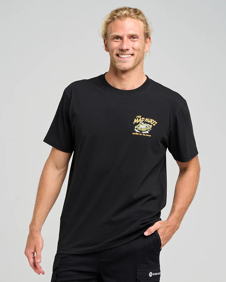 FROTHIN COFFIN | SS TEE - Mad HueysH425M01016 - BLACK - 2XL