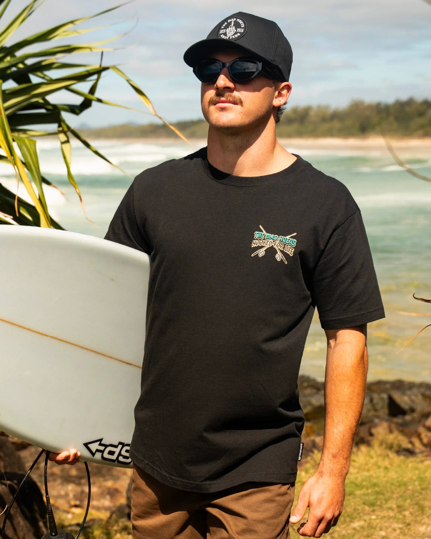 FROTHIN HOOKED FOR LIFE | SS TEE - The Mad HueysH125M01017-BLACK-S