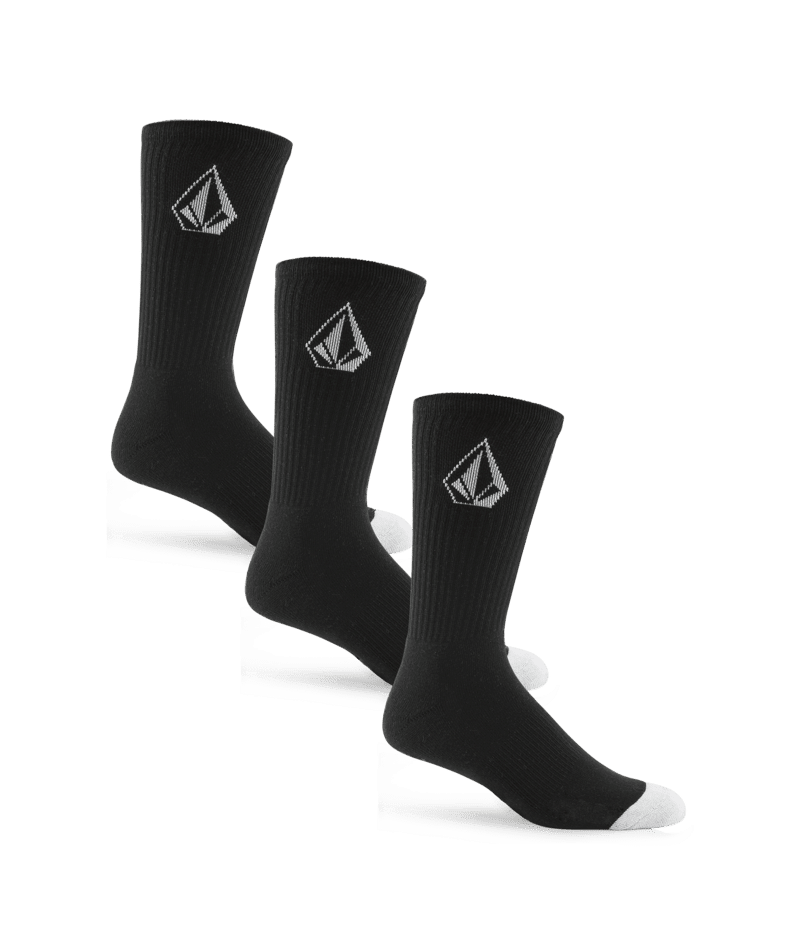 FULL STONE SOCK 3PK - VolcomD6312610-BLACK-1SZ