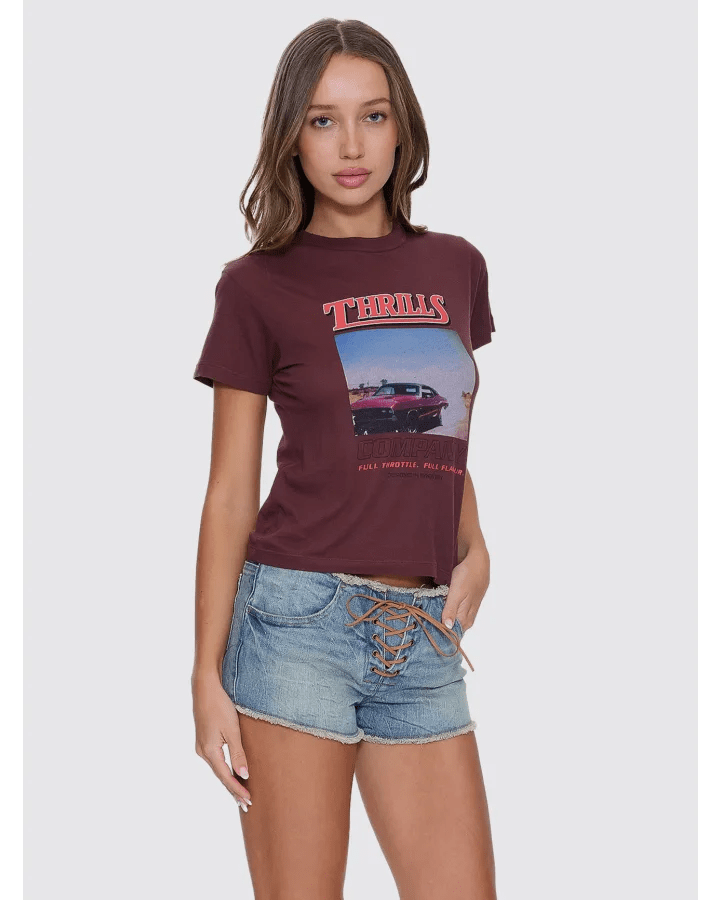 Full Throttle Boy Tee - ThrillsWTA26-125C-Bitter Chocolate-6