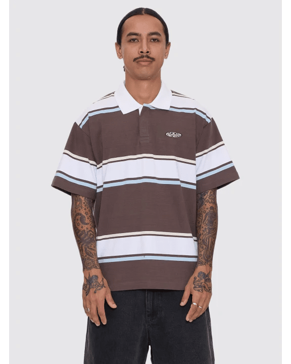 Funku Short Sleeve Golf Polo - WorshipPR25-205C-Choc Brown-S