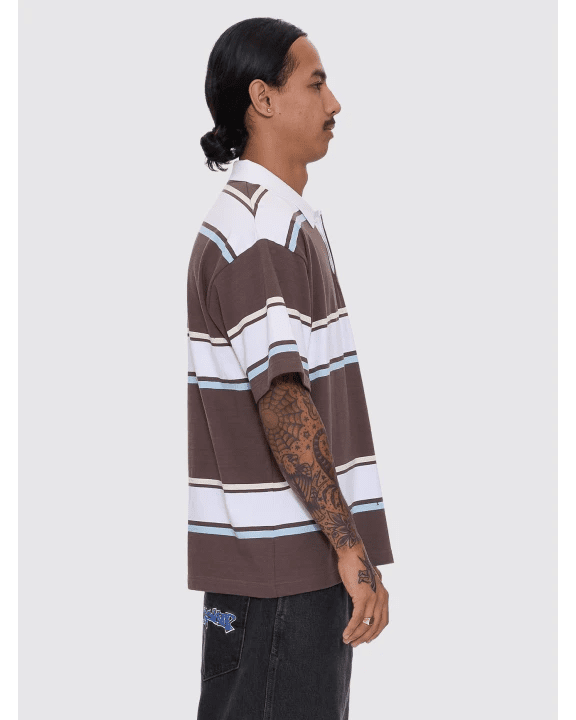Funku Short Sleeve Golf Polo - WorshipPR25-205C-Choc Brown-S