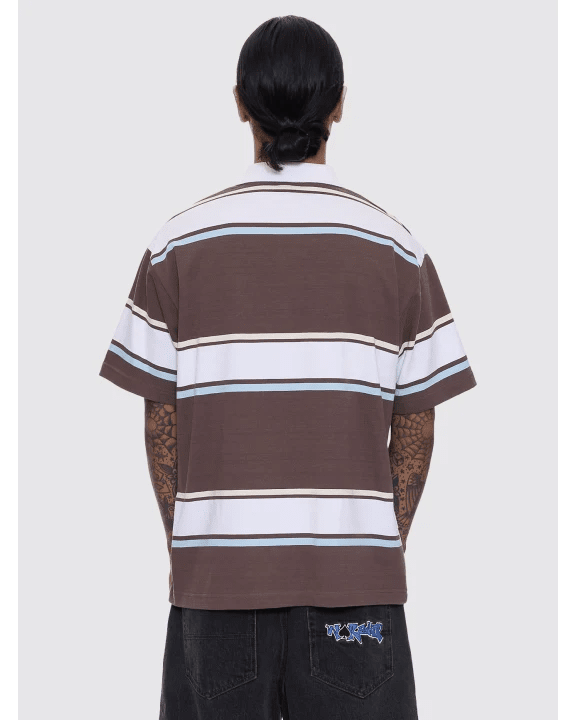Funku Short Sleeve Golf Polo - WorshipPR25-205C-Choc Brown-S