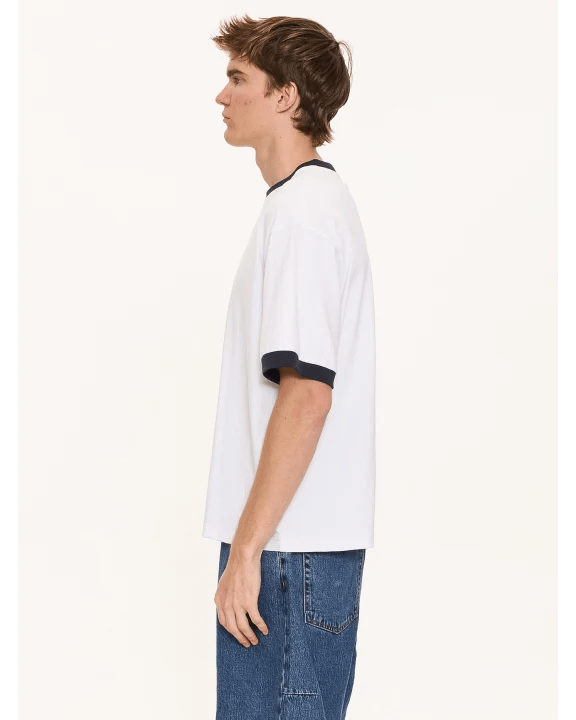 Fusion Ringer Box Fit Oversized Cropped Tee - Thrills210000180709