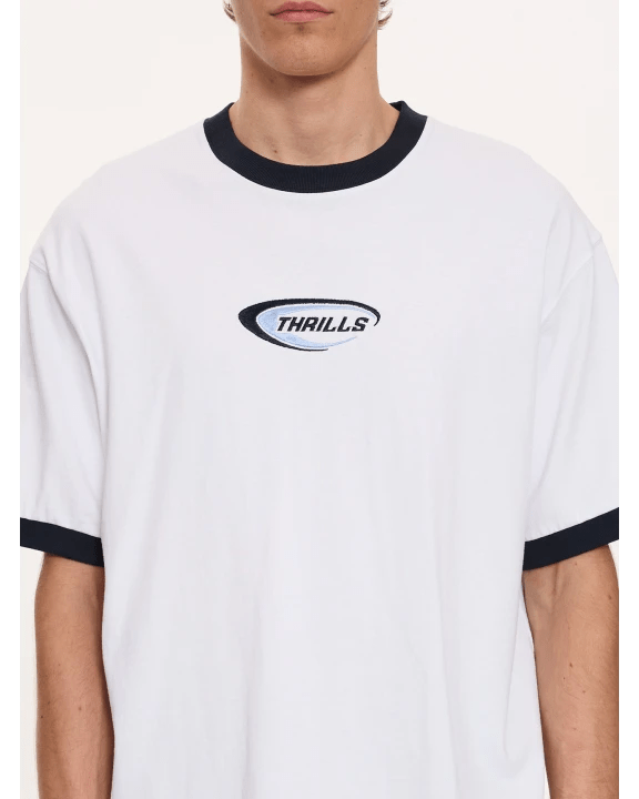 Fusion Ringer Box Fit Oversized Cropped Tee - Thrills210000180709