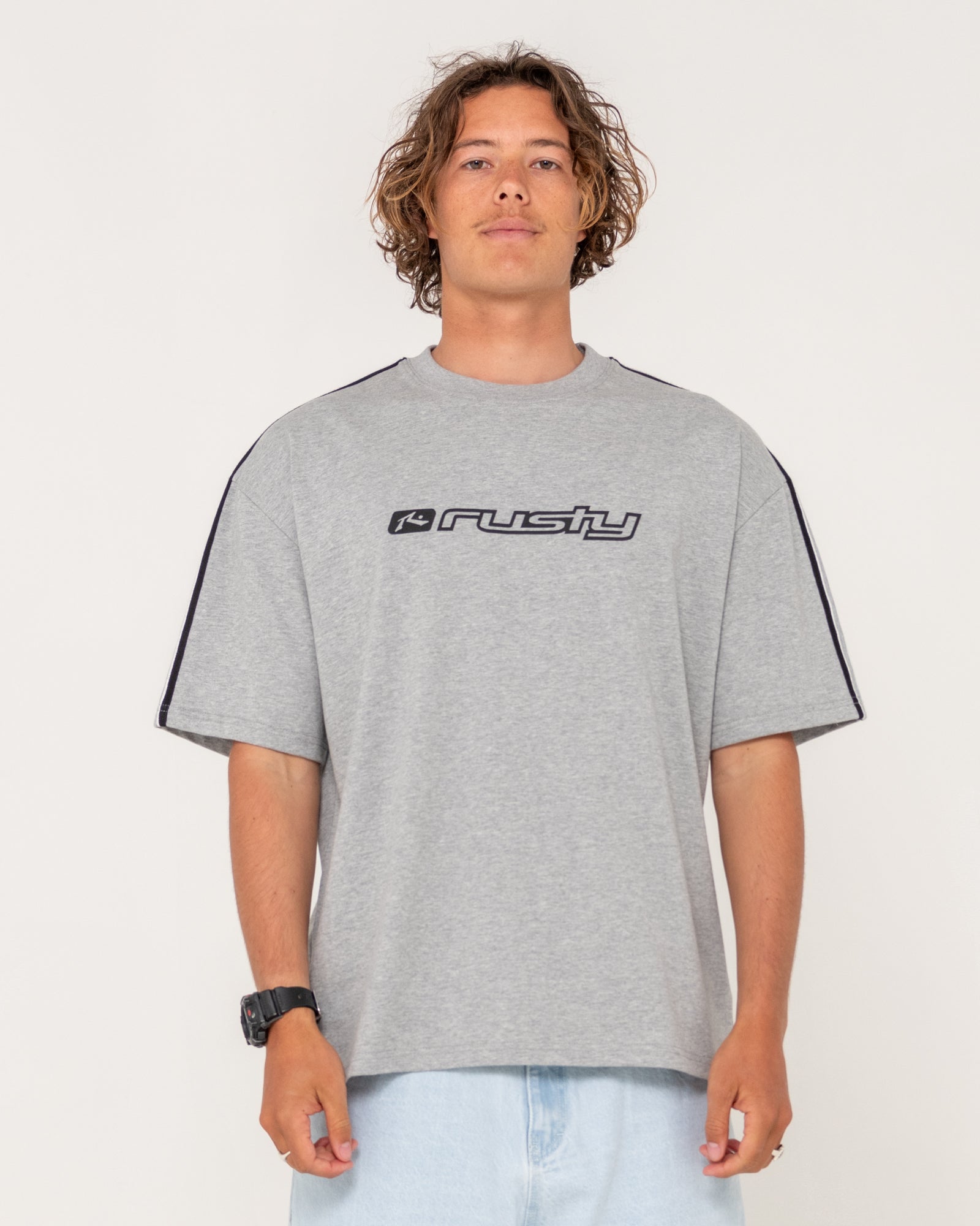 Gaffa Taped Short Sleeve Tee - RustyTTM2982 - Grey Marle - L
