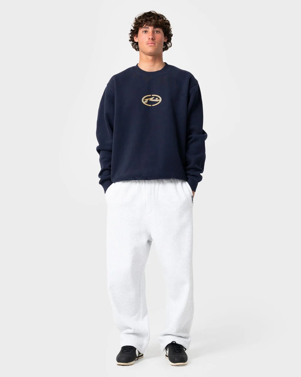 GAINER BAGGY TRACK PANT - RustyPAM1191-ECRU MARLE-XS