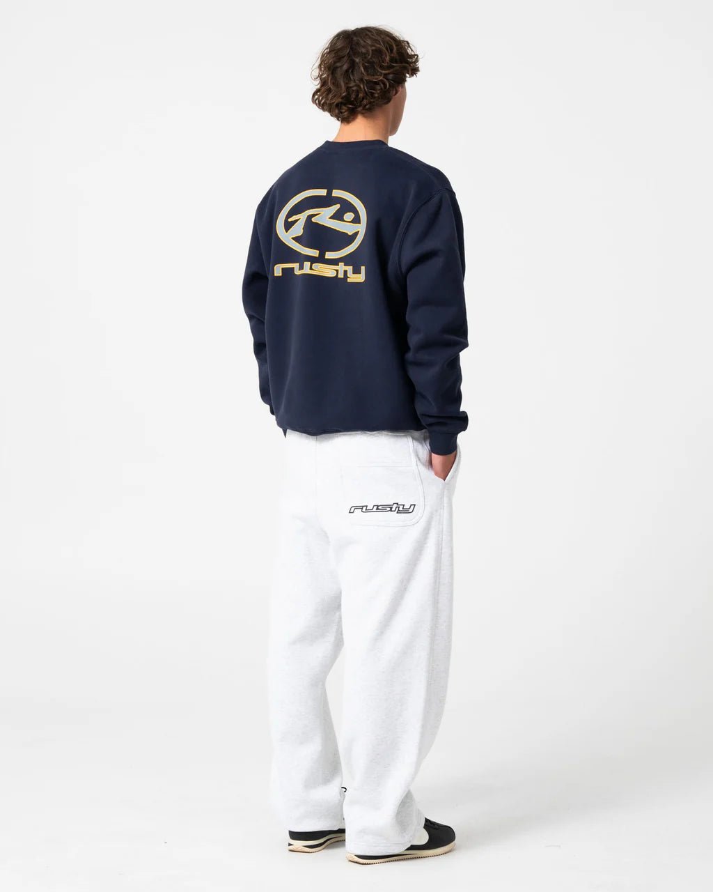 GAINER BAGGY TRACK PANT - RustyPAM1191-ECRU MARLE-XS