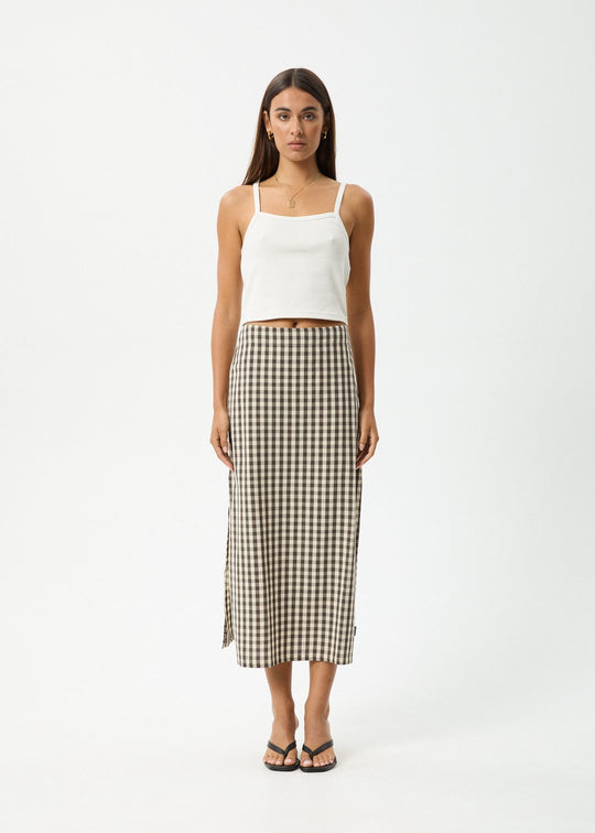 Gambet Check - Midi Skirt