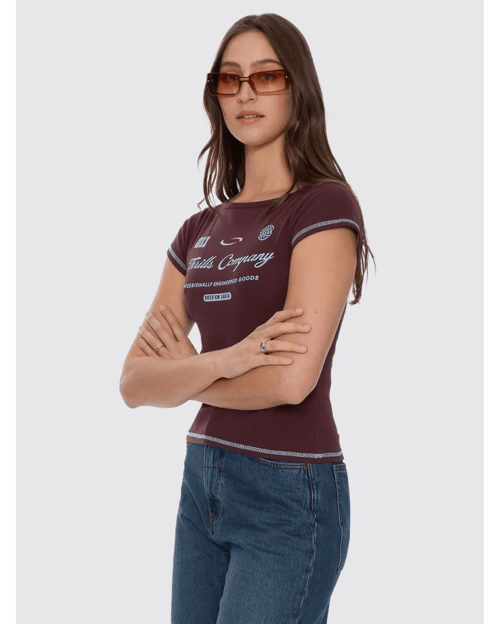 Game Day Boat Neck Tee - ThrillsWTA26-122C-Bitter Chocolate-8
