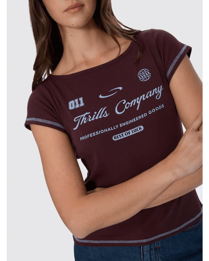 Game Day Boat Neck Tee - ThrillsWTA26-122C-Bitter Chocolate-8