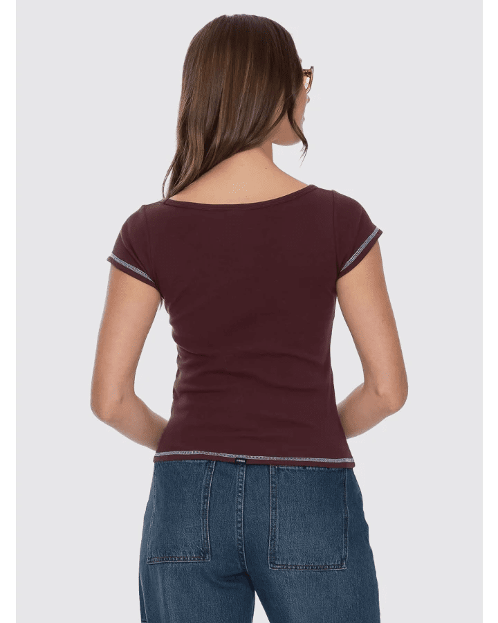 Game Day Boat Neck Tee - ThrillsWTA26-122C-Bitter Chocolate-8