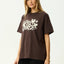 Garden Variety - Recycled Oversized Tee - AfendsW261005- Coffee-XS