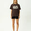 Garden Variety - Recycled Oversized Tee - AfendsW261005- Coffee-XS