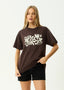 Garden Variety - Recycled Oversized Tee - AfendsW261005- Coffee-XS