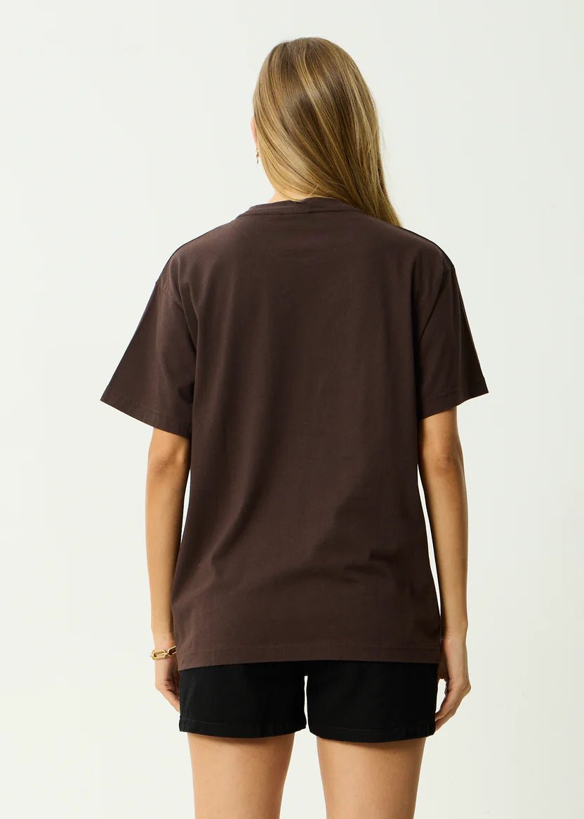 Garden Variety - Recycled Oversized Tee - AfendsW261005- Coffee-XS
