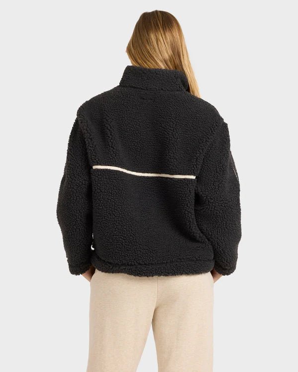 GETTING WARM SHRPA HALF ZIP - Billabong24B414501-BLACK SANDS-XS/6