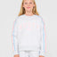 GIRLS TEAM VARSITY CREW FLEECE - RustyFTG0890-ECRU MARLE-8