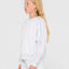 GIRLS TEAM VARSITY CREW FLEECE - RustyFTG0890-ECRU MARLE-8