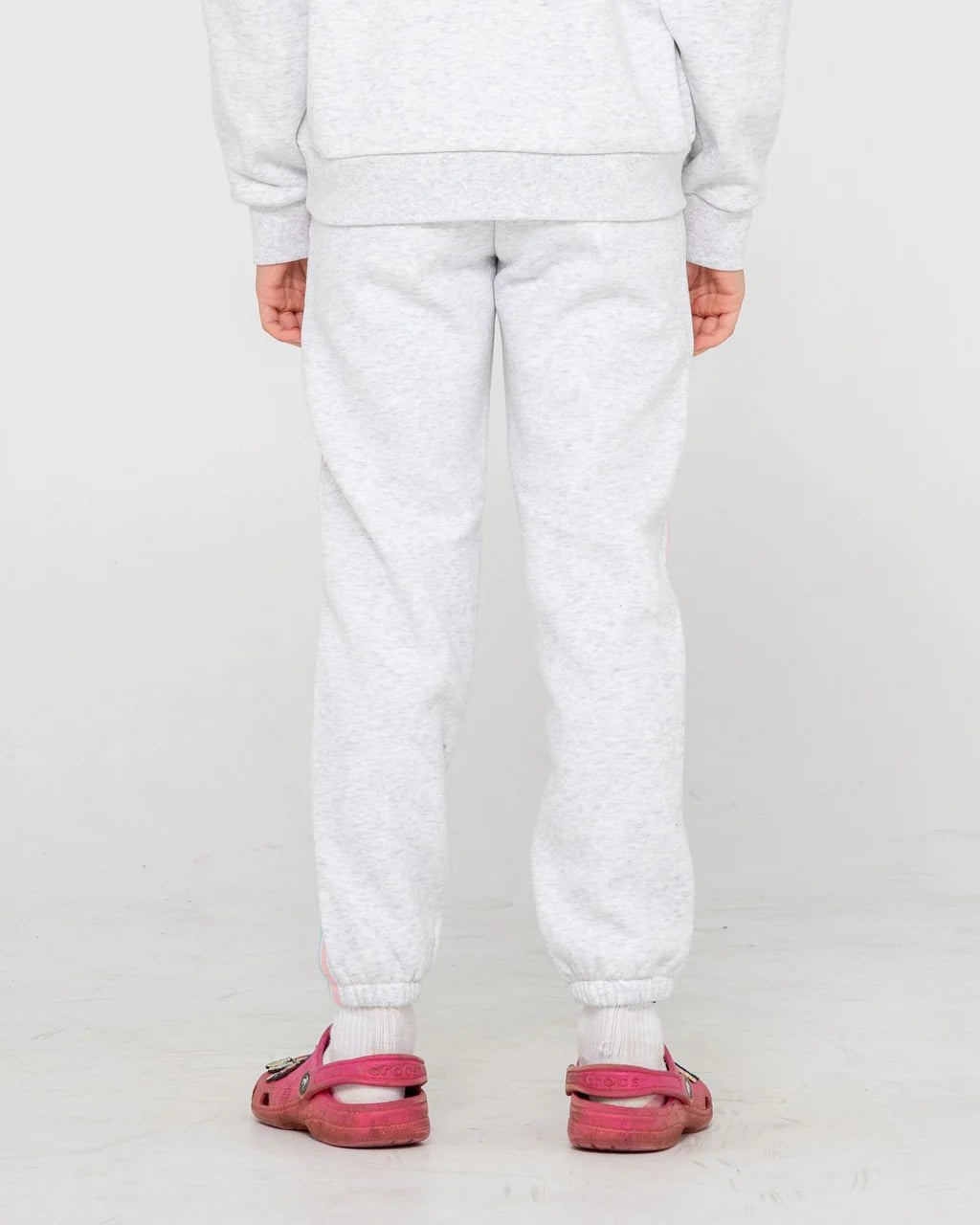GIRLS TEAM VARSITY CUFF JOGGER - RustyPAG1492-ECRU MARLE-8