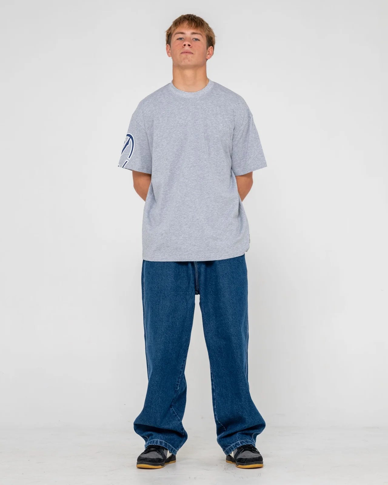 Glaze - R Short Sleeve Tee - RustyTTM3036-GREYMARLE-S