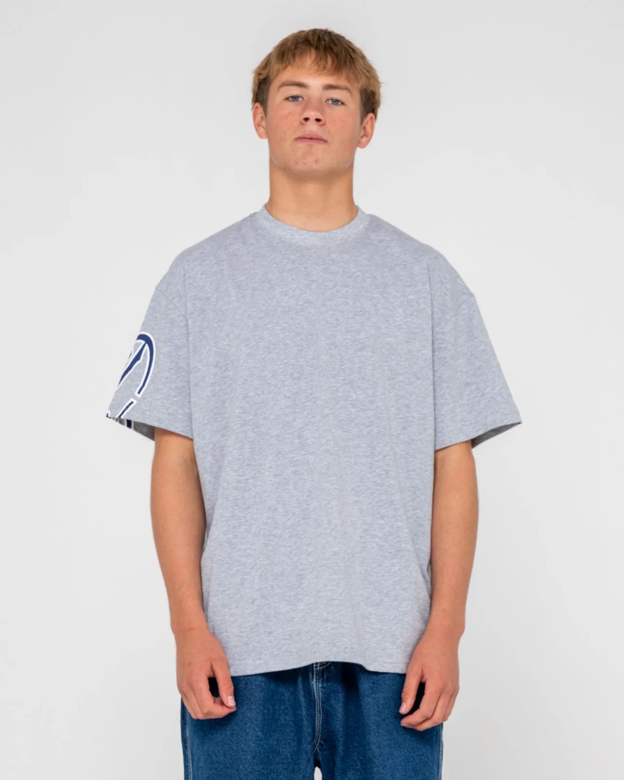 Glaze - R Short Sleeve Tee - RustyTTM3036-GREYMARLE-S