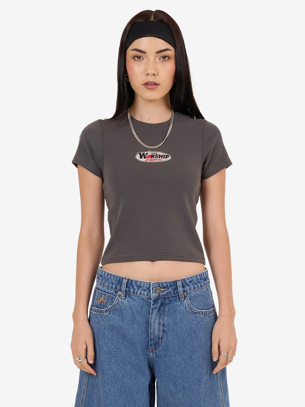 Glazed And Confused Slim Fit Tee - WorshipWPH25 - 112BWW - Worn Black - 6