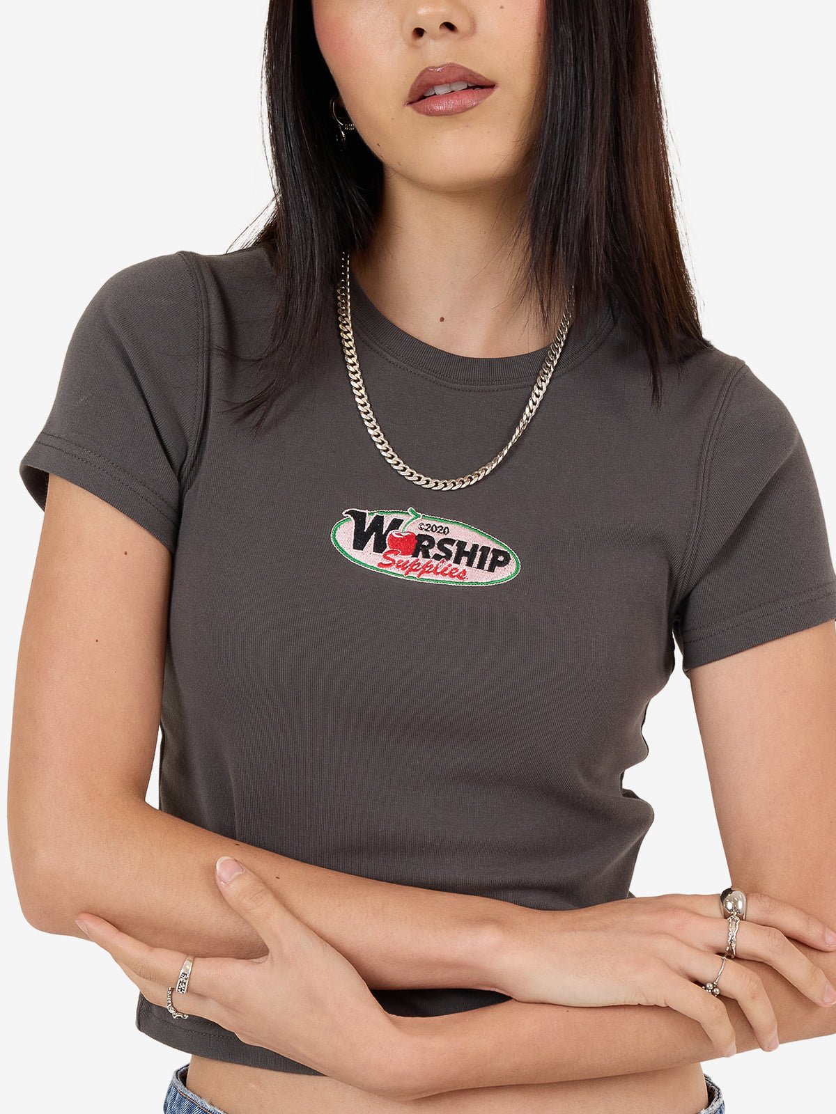 Glazed And Confused Slim Fit Tee - WorshipWPH25 - 112BWW - Worn Black - 6