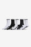 Globe Quarter Sock 5 Pk - GlobeGB7-80901--BLK/WHT