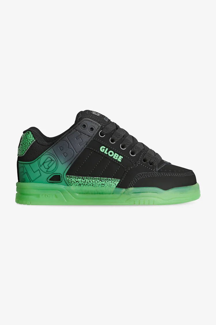 Globe Tilt - Kids - GlobeGBKTILTBGS - Black/Green Stipple - 1