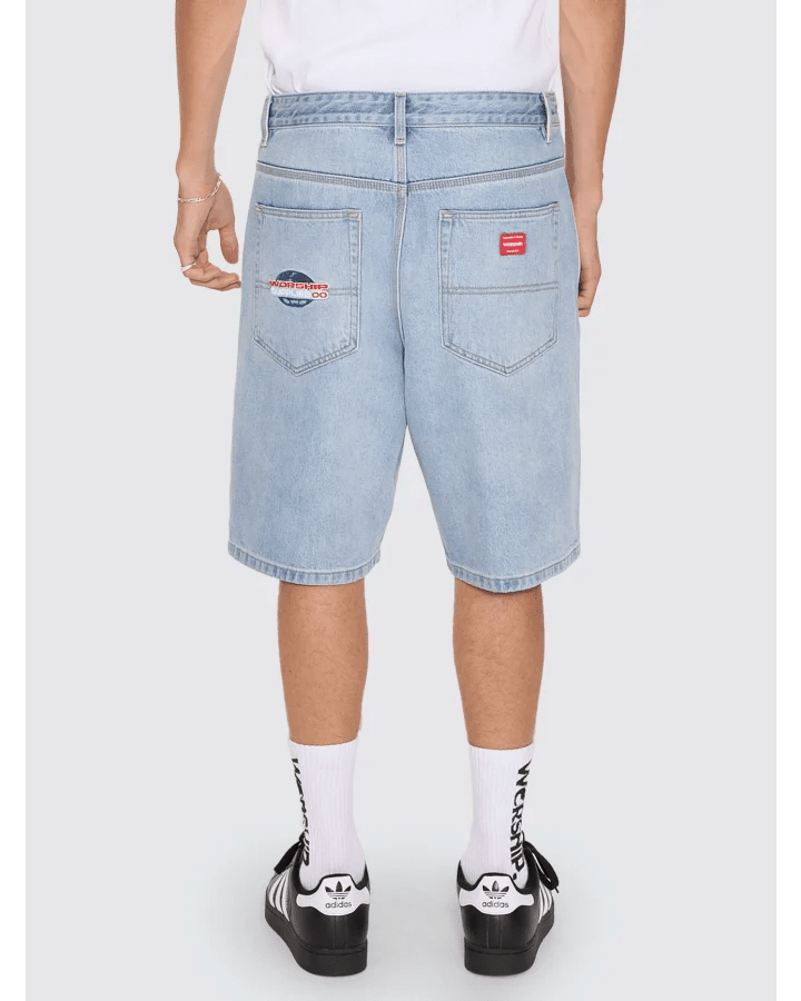 Globo Big Dawg Jean Short -WorshipPH26-315EWD-Blew Dust-30