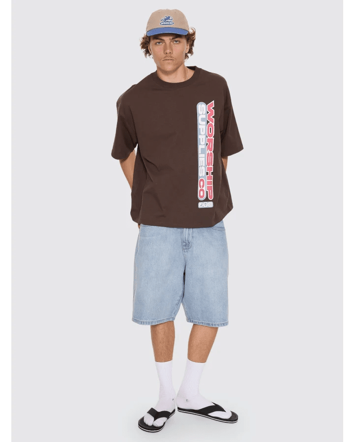Globo Big Dawg Jean Short -WorshipPH26-315EWD-Blew Dust-30