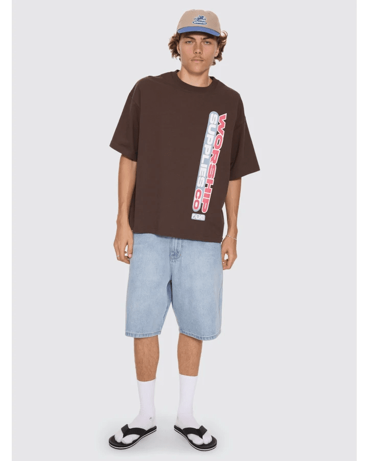Globo Big Dawg Jean Short -WorshipPH26-315EWD-Blew Dust-30