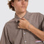 Globo Box Crop Short Sleeve Shirt -WorshipPH26-204C-Brown-S