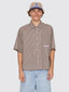 Globo Box Crop Short Sleeve Shirt -WorshipPH26-204C-Brown-S