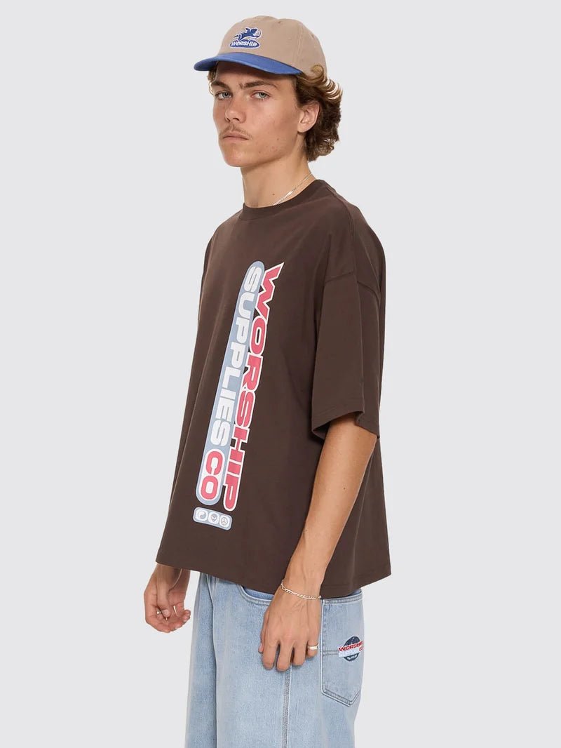 Globo Box Crop Tee -WorshipPH26-111C-Ganache-S