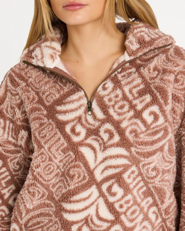 GO FOR IT HALF ZIP CREW - BillabongUBJFT00321-BROWNSTONE-XS/6