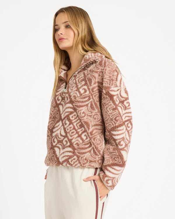 GO FOR IT HALF ZIP CREW - BillabongUBJFT00321-BROWNSTONE-XS/6